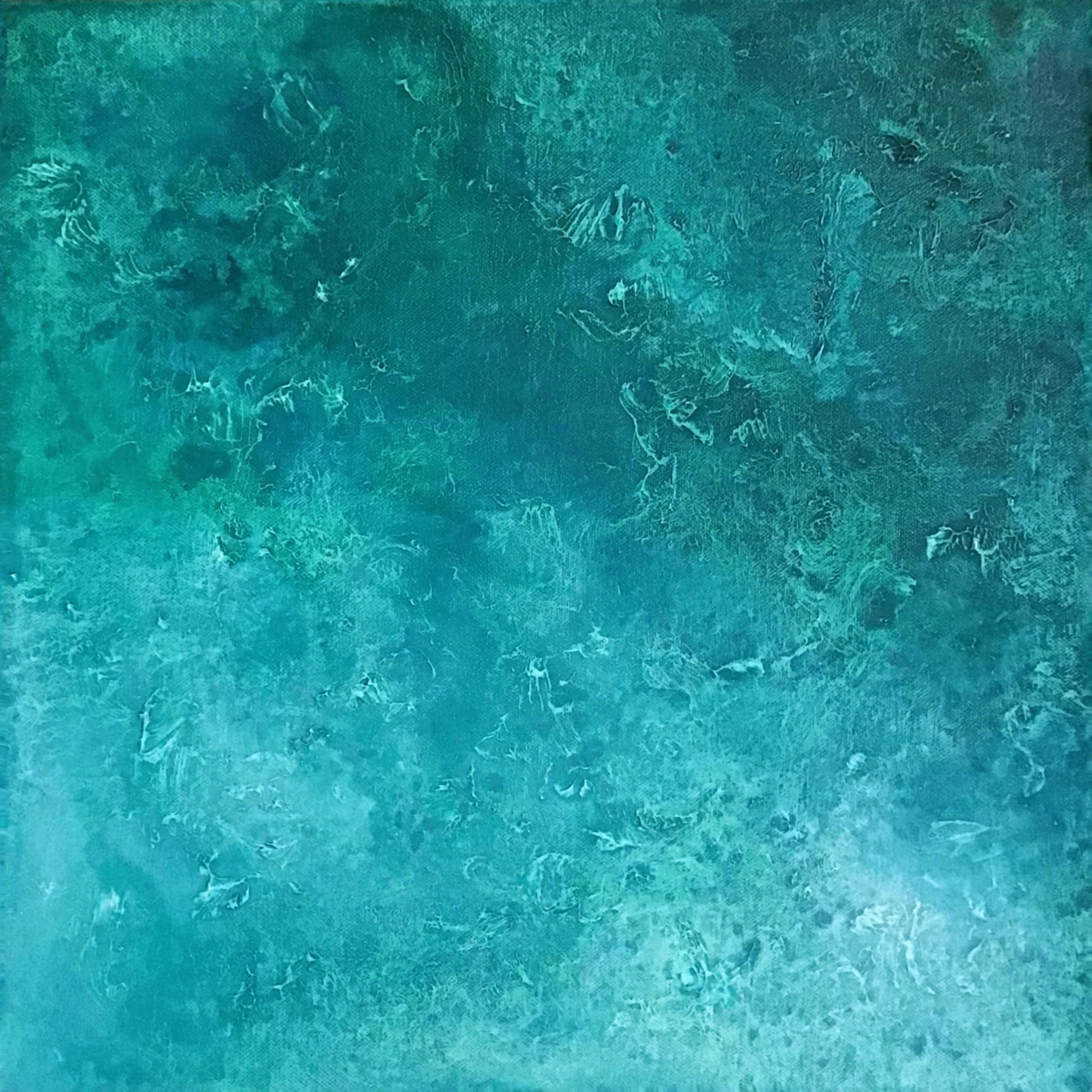 ocean islands inspired original wall painting art